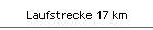 Laufstrecke 17 km