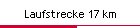 Laufstrecke 17 km