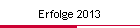 Erfolge 2013